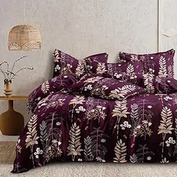 Sitting Style 400tc 1 Reversible Comforter Super King Size108 x 108 Both Side Same Print 1 Bedsheet King Size 108 * 108 inches and 2 Pillow Cover (Comforter with Bedsheet)-picture-10