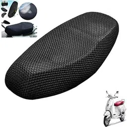 Generox Breathable (No Heat) Net Seat Cover Compatible for Piaggio Vespa Elegante for All Model-picture-35