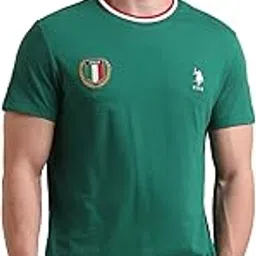 u.s. polo assn. Men's Solid Slim Fit T-Shirt (USTSHF0411_Dark Green-picture-12