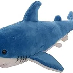 Tickles Ocean Shark Super Soft Stuffed Plush Animal Toy for Girls & Boys Kids Babies Birthday Gift (Size: 35 cm Color: Blue) image 1
