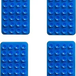 Mystick Sticky Phone Stand Silicone Suction Phone Case Mount, Content Creator Essentials, Hands-Free Mobile Accessory Holder Grip Blue Color (Pack of 4)-picture-24