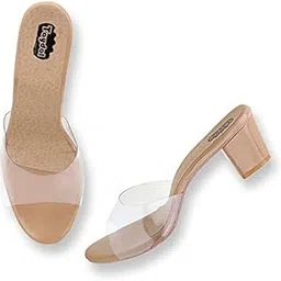 taydol women fancy transparent block heel sandal (53053)-picture-50