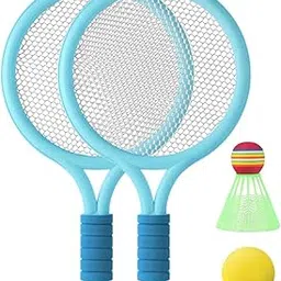 MERISHOPP Kids Badminton Racquet Set Portable for Starter Practice Backyard Playground|Sporting Goods|Tennis & Racquet Sports|Badminton-picture-30