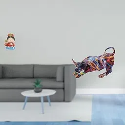 MERISHOPP Resin Figurine Mazu Mother Bull Statue Colorful Feng Shui Sculpture Collectible Birthday Gift Tabletop Ornament for Living Room Bedroom Cabinet-image-92