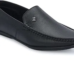 Men's Genuine Leather | Real Leather | Embossed | Comfortable Memory Foam Footpad | Soft | Driving |Casual | Flexible | Official | Loafer Shoes for Men PML-image-30