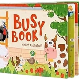 Montessori Busy Book for Kids - Educational Learning Toy with Interactive Activities, Preschool Sensory Play Busy Book for Fine Motor Skills, Hand Eye Coordination & Cognitive Development-picture-16