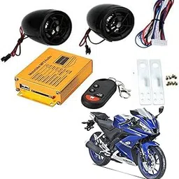 Crokrok Audio Radio Bike Sound System Anti-Theft Alarm System Fm Handlebar Stereo Speaker Multifunction (Multicolor),Mp3-Bike-Fm-232-picture-17