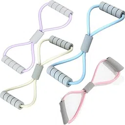 Rubber Exercise Band for Home Workout, 6-Tube Pedal Puller Resistance Rope for Back, Wrist, Arm & Leg Home Exercise Equipment for Men & Women (Pull Up Band + 8 Shape Band)-picture-11