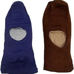 vkg Unisex Warm Winter Woolen Monkey Cap, Pack of 2 Dark Grey-picture-51