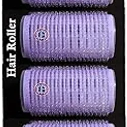 [Ear Lobe & Accessories] Medium Soft Velcro Hair Roller (Pack of 6 Pcs) | Self Grip | Size - Fits All | Hair Curling | Soft Curler | Color May Vary-picture-36