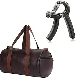 jais boy - we made for young generation JAISBOY Combo Set of Gym Bag Duffel Bag with Shoulder Strap for Men & Women with Black Hand Gripper for Daily Exercise-picture-56