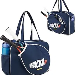 Whackk Bagel Navy 33L Racket Sports Bag – Stylish Gym|Racket Holder and Smart Organizer| Travel & Work Bag image 1