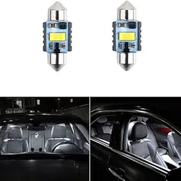 BKN® C5W C10W LED Bulb 31mm Universal Car Interior Ultra Super Bright Roof Light Reading Dome Bulb Lamp with Festoon Holder (White, 2pcs)-image-51