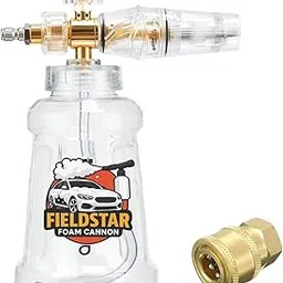 Fieldstar Foam Cannon for Pressure Washer, Snow Clear Foam Cannon for Car Wash | Adjustable Nozzle Foam Lance with 1/4" Quick Connect | Stainless Steel Filter & Heavy Duty Bottle Compatible with JPT-picture-17