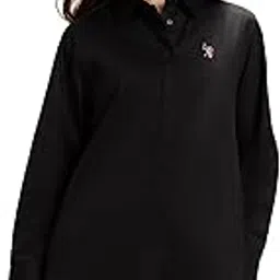 u.s. polo assn. Women Regular Fit Solid Shirt (UWAW25SHT264_Black_XL)-picture-33
