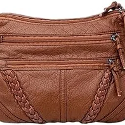 atorse Womens Shoulder Handbag Ladies Cross Body Messenger Bag Travel Holiday Brown-picture-14