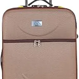 slpl Super Luggage 55 cms Medium Check-in Polyester Soft Sided 2 Wheels Luggage/Suitcase/Trolley Bag- Light Brown-picture-13