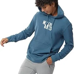 tdoc Trendy Men's Cotton Fleece Never Mind Printed Hoodie with Hooded Neck-picture-33