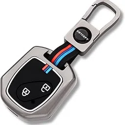 Keycept™ Metal Alloy Key Cover Compatible with Honda Accord, City, Civic, Brio, Mobilio, Jazz, Amaze, BR-V 2 Button Remote Key with Keychain (Type M1). image 1