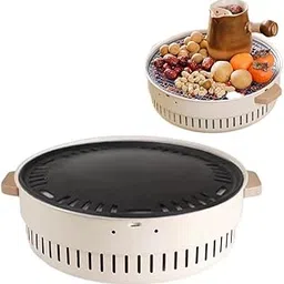 Portable Charcoal BBQ Grill for Outdoor Cooking – Multifunction Mini Barbecue Oven with Non-Stick Grill Pan for Camping, Picnic, Backyard, and Travel Use – Easy to Clean & Smoke-Free-picture-53