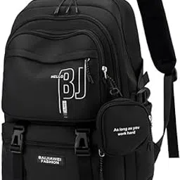 College Laptop Backpack for Women & Teens with Zipper Pouch | School Bag for Girls 13-14 Years | 18 Inch Book Backpack - Cute Accessory | Travel School Bag - Camping, Tuition, Coaching-image-9