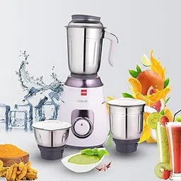 Cello Kitchenette Collection Nexon Plus Mixer Grinder with 3 Jars | 500 Watts | 3X Speed Control | Set of 3 | White-picture-57