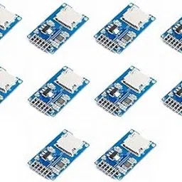 TESTIN ELECTRONICS Micro SD Card Module Storage Board 6 pin TF Card Memory Adapter Reader Module SPI Interface Compatible with Arduino (Pack of 10)-image-20
