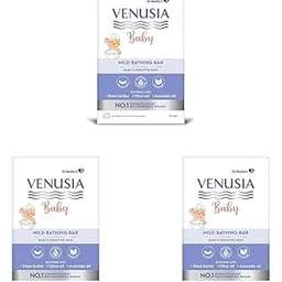 Venusia Baby Mild Bathing Bar | Non-irritating, pH 5.5 and Paraben Free | Enriched with Shea Butter, Olive Oil and Avocado Oil| Dermatologist recommended no 1 brand | 75g (Pack of 3)-picture-20