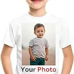Personalized Photo T-Shirt for Kids, Dri-Fit Polyester, White, Regular Fit for Boys and Girls, Short Sleeve | Pack of 1-picture-24