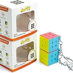Cubelelo Drift Mini 3x3 Keychain Combo (Pack of 2) Magic Cube Puzzle | Portable Speedcube Set for Kids & Adults | Fun & Durable Keychain Cubes | Perfect On-The-Go Puzzle-picture-55