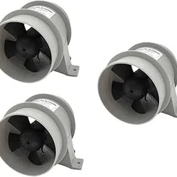 Lyla 3 Pieces Marine 12V Quiet Blower Water Resistant High Air Flow - 4 inch-picture-49