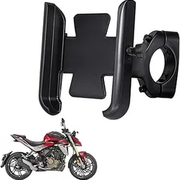 WHIPONE CNC Metal Bike Mobile Holder Compatible for Hero Xtreme 250R, 360° Rotation Phone Mount Cradle for Bicycle & Motorcycle, Handlebar for All Smartphones, Anti-Slip, Full Grip (Black)-picture-26