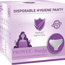 Prowee Disposable Regular Panties for Women | Sanitary Protection for Heavy Flow | Disposable Briefs For Delivery, Spa, Travel, Periods | No Rash & Discomfort | Pack of 10 | XL-Size.-picture-1
