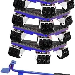 Bnf® Furniture Mover Wheels Moving Tools Moving Dolly for Cabinet Table Rearrange Blue|Business & Industrial | Material Handling | Carts & Trucks | Furniture & Appliance Dollies-picture-12