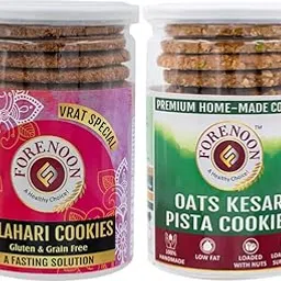 Fore Noon Oats Kesar Pista & Vrat special Falahari Cookies (356 g, Pack of 2)-picture-43