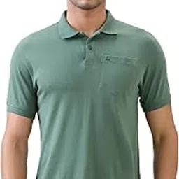 parx Men Reguler Fit Solid Pattern Pure Cotton Polo Collar Half Sleeve Casual T-Shirt-picture-34