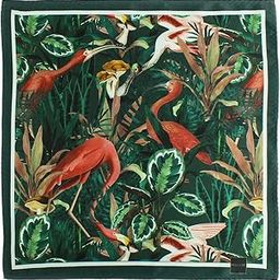 peluche Tropical Tango Green Pocket Square for Men (14X14 inches)-picture-0