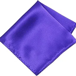 Mens Solid Pocket Square | Silk |12 x 12 inches | tweed fabric | Superior finishing| Packaging – folder | Colour - Purple 1 | Set of 1 |-image-32