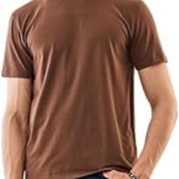 snitch Men's T-Shirts | Slim Fit Plain Design | 95% Cotton & 5% Elastane Blend | Breathable & Stretchable Fabric | Casual Wear, College Wear & Street Wear-picture-16