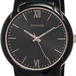 sonata Beyond Gold Analog Black Dial Men's Watch-NN77031KM03/NP77031KM03-picture-13