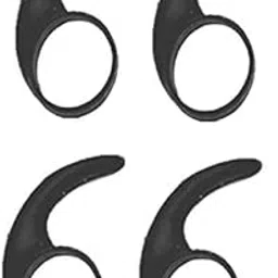 YTM 4 Pcs (2 Pair) Silicone Earbuds for Boat Rockerz | Universal Silicone Clip Hook | Earhook Hanger for in-Ear Earphone Headset 9MM-13MM Red-picture-24