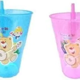 Bekner 2 pc Baby Sipper Glass for Kids Cartoon Print Sipper (Multicolor)-picture-21
