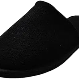 RIBBACO BLACK Men's House Soft Slippers Open Toe Slides Slip on comfortable Sole Bedroom Indoor Carpet Home Summer Trendy Slippers-picture-23