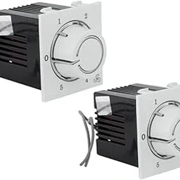 Hi-Plasst (Pack of 2) 2M Socket Fan Regulator – 5-Step Modular Electronic Fan Speed Controller for Home & Office – Silver, Compact (5x2.4cm), Capacitor-Based, Easy Installation-image-75
