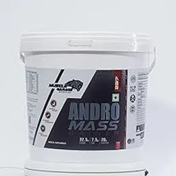 Muscle Garage Andro Mass Gainer | 237 Calories, 20g Protein, 7.5g Fat per Serving – High Protein Weight Gainer for Muscle Mass Pump,Strength, Building | Chocolate caramel Flavor| 4.5Kg-picture-17