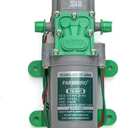 FARMBIRD Single Motor Heavy Duty 12V DC Electric Battery Operated Sprayer Pump Motor High Pressure Pumps 12v DC Water Pump Diaphragm (120 PSI FLOW RATE- 5 Leter Par Minute) image 1