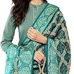 aarika Womens Winter Wear Black Colour Floral Woolen Shawl-picture-14