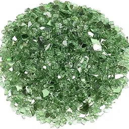 American Fireglass 1/4" Evergreen Reflective Fire Glass, 20 lb. Bag-picture-12