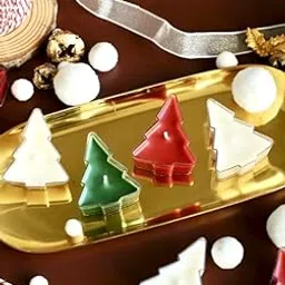 Christmas Scented Soy Wax Candle | Xmas Candle | Christmas Tree | Pack of 6| Orcanic | Long Burn Upto 5-6Hrs (2 Red, 2 Green, 2 White)-image-12