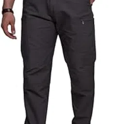 nostrum Men's Cargo Pants, Regular Slim Fit, 6 Pockets, Mid Rise, Beige Casual Wear-picture-59